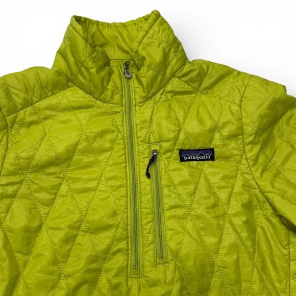 Patagonia Nano Puff Pullover Womens Small Lime Green Quilted Primaloft Jacket - Picture 11 of 14